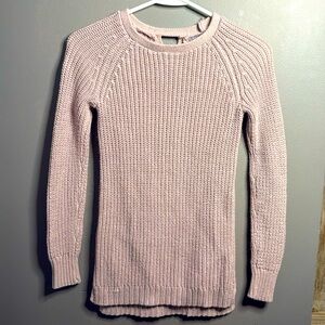 Girls pink sweater